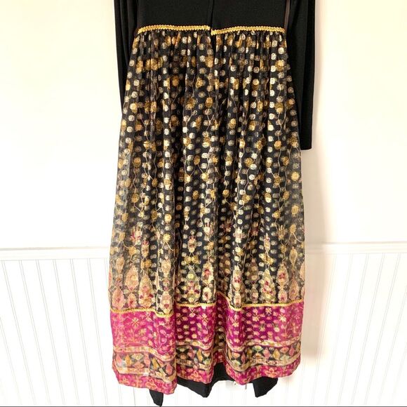 Maru Sahara Hotel 1960’s Vintage Lame Gown - Picture 6 of 8